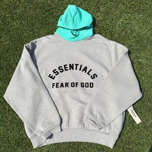 Fear of God Men's Grey Hoodie